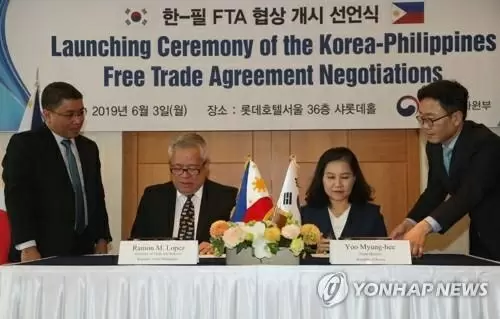 S.Korea, Philippines ink free trade deal